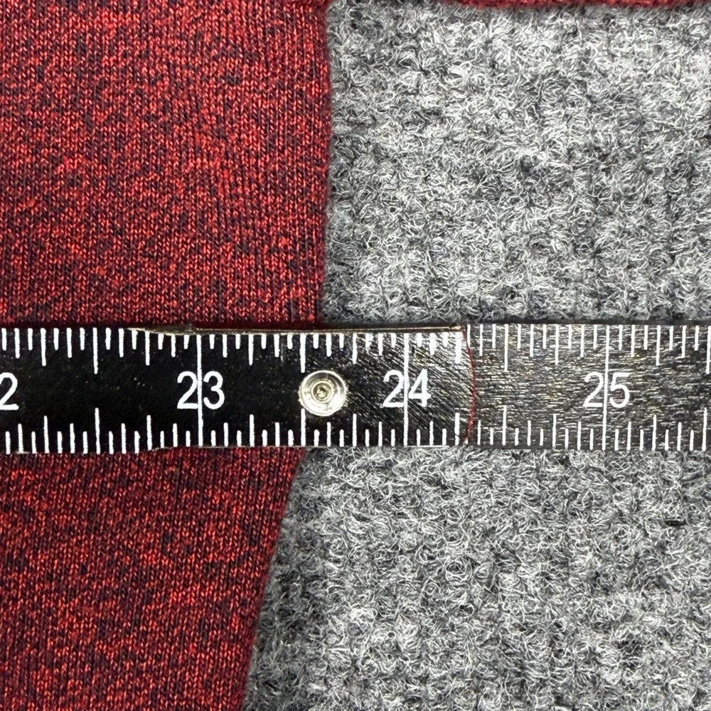Nike Mens Maroon Black Heathered Pullover Hoodie Sweatshirt 678564-677 Size L